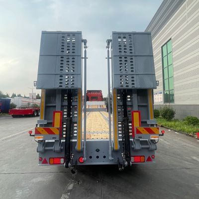 13000x3000x3300mm 60 toneladas de transporte de carga pesada personalizado 3 ejes semirremolque de niño de cama baja