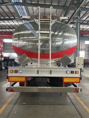 Venta directa de tanque de combustible de acero inoxidable de 42cbm Semi remolque con tren de aterrizaje de 28 toneladas