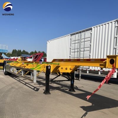 1/2 Ejes 20 pies 40 pies 45 pies Esqueleto de acero Semirremolque Transporte de contenedores