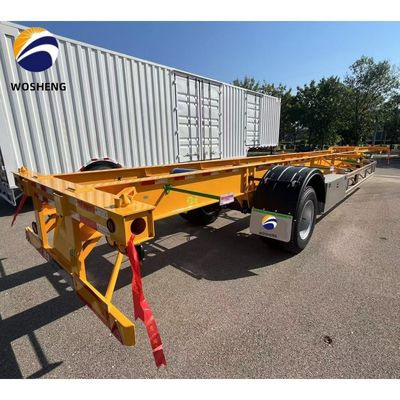 1/2 Ejes 20 pies 40 pies 45 pies Esqueleto de acero Semirremolque Transporte de contenedores