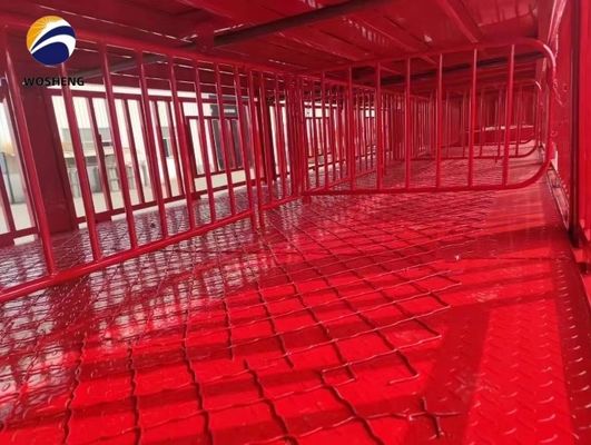 Semi remolque de cerca alta de 3 ejes para el transporte de vacas de ganado con borde 8.5-20 y duradero