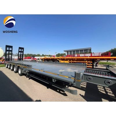 Semiremolque de 80 100 120 toneladas con carga baja y baja con altura personalizable