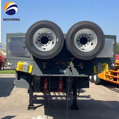 Semiremolque de 80 100 120 toneladas con carga baja y baja con altura personalizable
