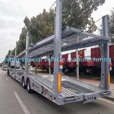 Trailers de carga Wosheng 2/3 Ejes 6-10 unidades Transporte de automóviles Semirremolque para el transporte de automóviles