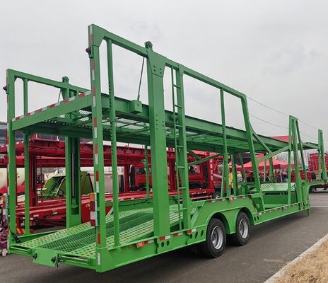 Acero 2/3 Eje 8 Posición Carrier Semi-remolque con sistema de freno de tambor de aire producido