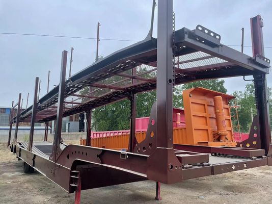 Suspensión mecánica de 2 ejes para transporte de vehículos Semirremolque para transporte de vehículos