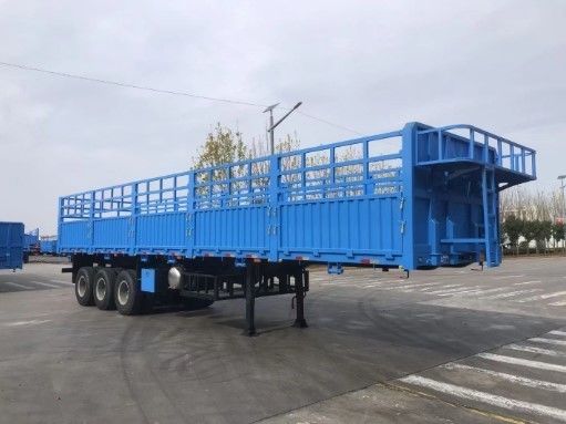 Mejor remolque de carretillas de cerca de materiales de acero de 40-80 toneladas para el transporte de animales y carga