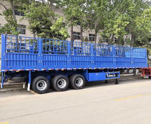Mejor remolque de carretillas de cerca de materiales de acero de 40-80 toneladas para el transporte de animales y carga