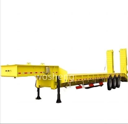 Semi remolque de cama baja de 3/4 ejes personalizado para el transporte de contenedores