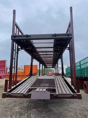 Adjustable 2/3 Ejes 16690 x 2700 x 3000 mm Transporte automático de doble piso Semi remolque