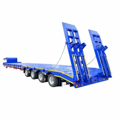 60 toneladas 2 &quot;/ 3.5&quot; JOST King Pin 3 Eje Lowboy Cargador Semi remolque de cama baja para trabajo pesado