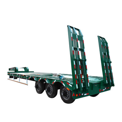 Elevador hidráulico de 4 ejes 80T Semi remolque con cuello de ganso desmontable 16000x3000x1100mm