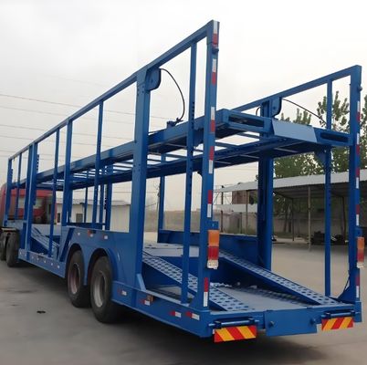 Semi-remolque hecho de acero Vehículo de doble cubierta Vehículo de transporte Vehículo transportador para larga distancia