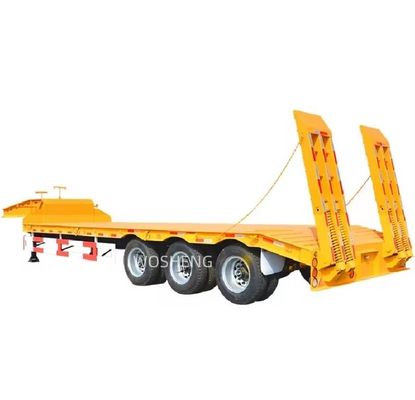 Cargador de semirremolque de acero plano personalizable para el transporte de equipos pesados