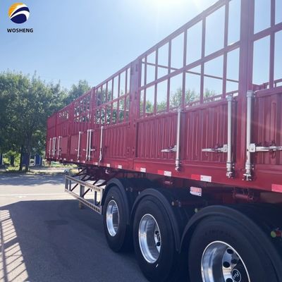 Remolque de transporte de ganado 40FT 3 Ejes Redes de almacén Semi-remolque para el mercado de África