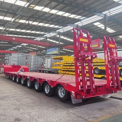 Cargador de semirremolque de acero plano personalizable para el transporte de equipos pesados