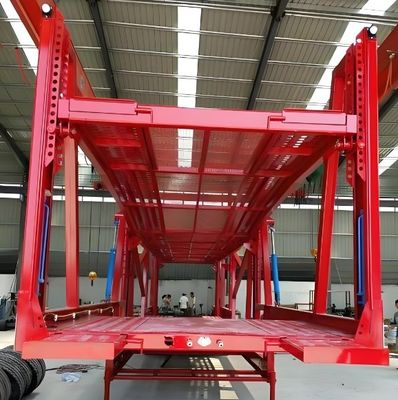 Semi-remolque de 2 ejes de doble cubierta con dimensiones personalizables de Wosheng
