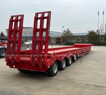 Trailers de 40 toneladas de acero con lecho bajo para carga pesada
