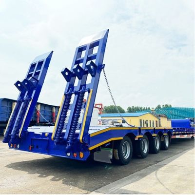 Semi remolque de baja altura para cargas pesadas
