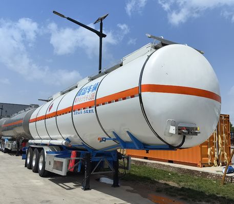 Recarga de tanques de acero inoxidable de aleación de aluminio carga útil máxima 30000 kg para el transporte de líquidos