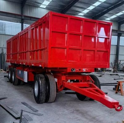 40-100 toneladas de remolque de remolque Dolly Full Truck Trailer con estaca de pared lateral para cargas pesadas