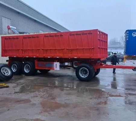 40-100 toneladas de remolque de remolque Dolly Full Truck Trailer con estaca de pared lateral para cargas pesadas