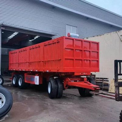 40-100 toneladas de remolque de remolque Dolly Full Truck Trailer con estaca de pared lateral para cargas pesadas