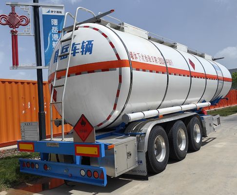 Recarga de tanques de acero inoxidable de aleación de aluminio carga útil máxima 30000 kg para el transporte de líquidos