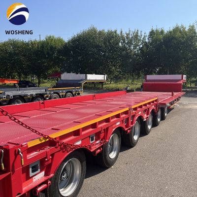 FUWA/JOST/WOSHENG Tren de aterrizaje de 50 toneladas 60 toneladas Semiremolque hidráulico de cuello de ganso