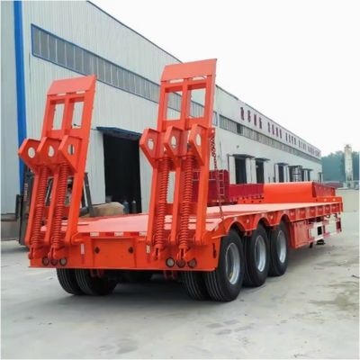 FUWA/JOST/WOSHENG Tren de aterrizaje de 50 toneladas 60 toneladas Semiremolque hidráulico de cuello de ganso