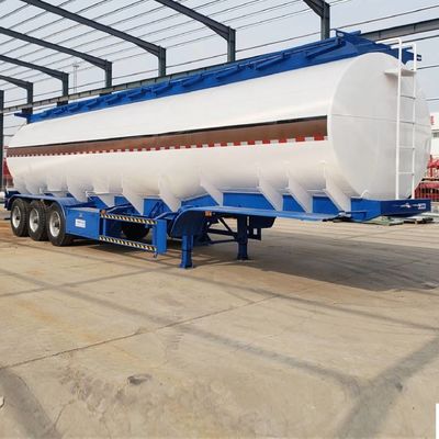 45CBM Cisterna de acero al carbono acero inoxidable de aluminio Semi remolque Cisterna de aceite de combustible Semi remolque Cisterna de líquido