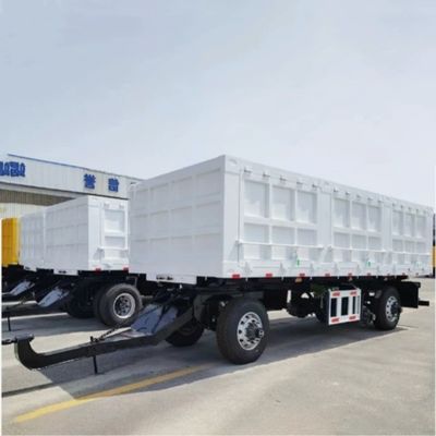 Remolque de camión de 2 ejes remolque hidráulico con remolque completo para el transporte de la minería de carbón de arena