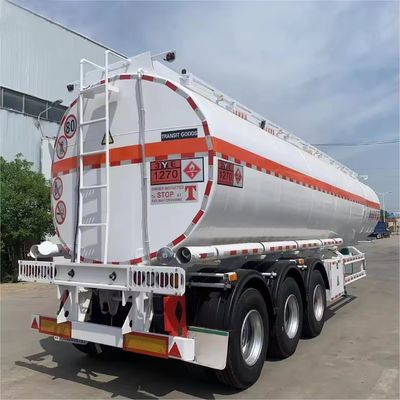45 CBM Fuel Tank Trailer para el transporte de combustible y agua Camión de camión de WOSHENG