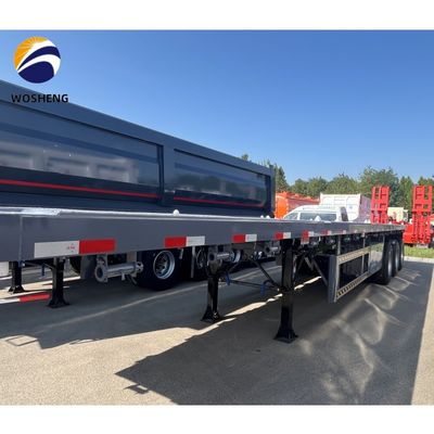 Trailer de camión de 120 toneladas para carga a granel y contenedores de 20 pies y 40 pies