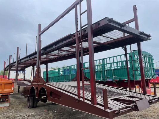 6-10 Unidades de doble piso de automóvil de transporte de camión de remolque Mejor opción para el transporte de automóviles