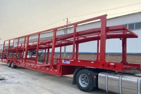 Semiremolque para transporte de vehículos con suspensión mecánica de 2 ejes
