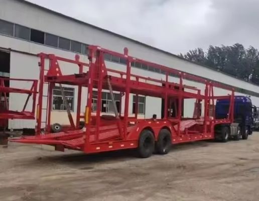 Semiremolque para transporte de vehículos con suspensión mecánica de 2 ejes