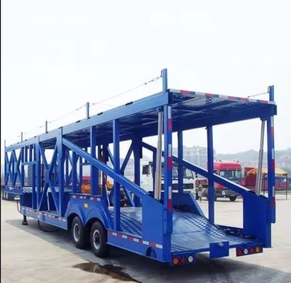 Remolque de transporte de automóviles de dos pisos para transporte de automóviles Semirremolque producido por Wosheng
