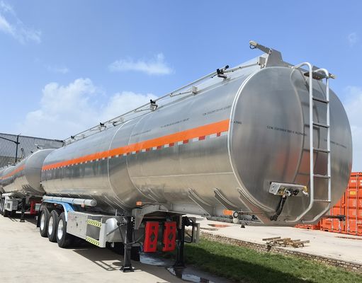 Remolque de camión 20-60CBM Tanque de alimentos líquidos Semirremolque con suspensión mecánica/aire