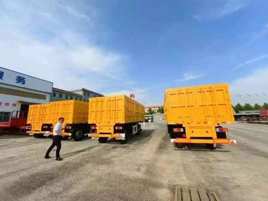 WOSHENG 2 Ejes Transporte de carga Remolque completo con barra de tiro y solicitud del cliente