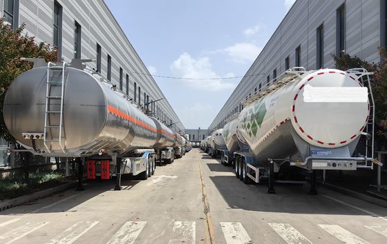 Remolque de camión 20-60CBM Tanque de alimentos líquidos Semirremolque con suspensión mecánica/aire