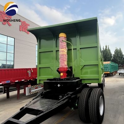 500 mm Q345 de acero al carbono barra de tira pared lateral remolque completo para 40-100 toneladas de capacidad de carga