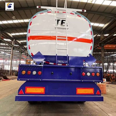 2000L 60000L 3 Ejes Cisterna de combustible de gasolina / queroseno / tanque de diesel Semi remolque