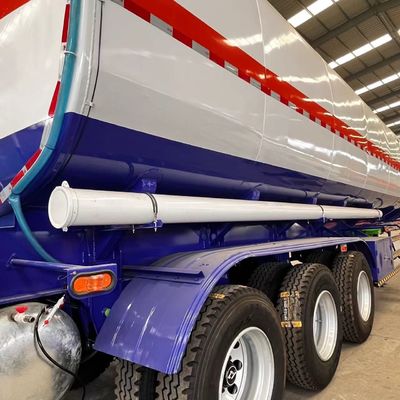 2000L 60000L 3 Ejes Cisterna de combustible de gasolina / queroseno / tanque de diesel Semi remolque
