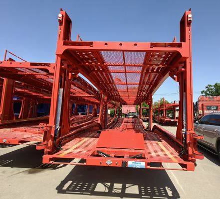 WS Vehículo Dos Ejes SAF 8 Coches Remolque de transporte Remolque de transporte de automóviles para Rusia