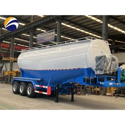 3 Ejes 45 50 60 cbm Silo de ceniza volante Cementero de remolque con presión de trabajo de 2,5 bar