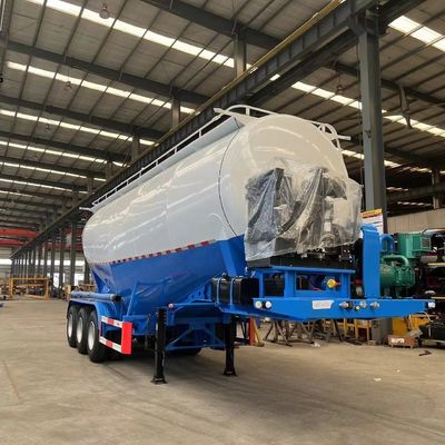 3 Ejes 45-60cbm Cementero Cisterna Semirremolque con motor Diesel Deutz/Huafeng/Weichai