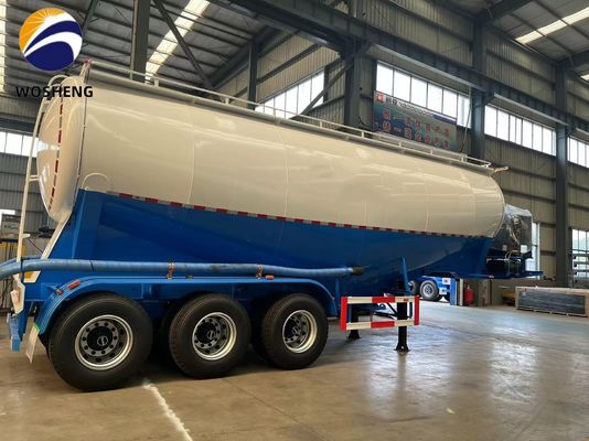 3 Ejes 45-60cbm Cementero Cisterna Semirremolque con motor Diesel Deutz/Huafeng/Weichai