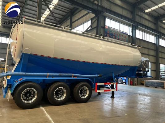 3 Ejes 45-60cbm Cementero Cisterna Semirremolque con motor Diesel Deutz/Huafeng/Weichai