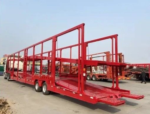 4pcs neumático de dos pisos remolque de coche Dolly remolque para el transporte de automóviles en el mercado ruso
